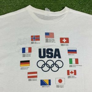 Vintage 90’s USA Olympics Team Flags T-Shirt